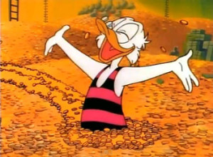 Scrooge McDuck money swim_0